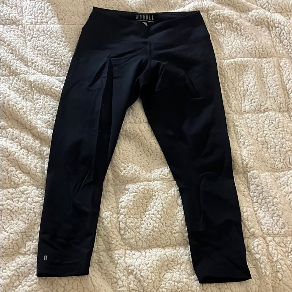 Nobull Black mid-rise 21” leggings